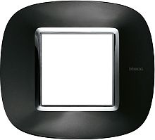 Рамка эллипс Legrand BTicino Аxial Axolute 2 мод Темный металлик  картинка